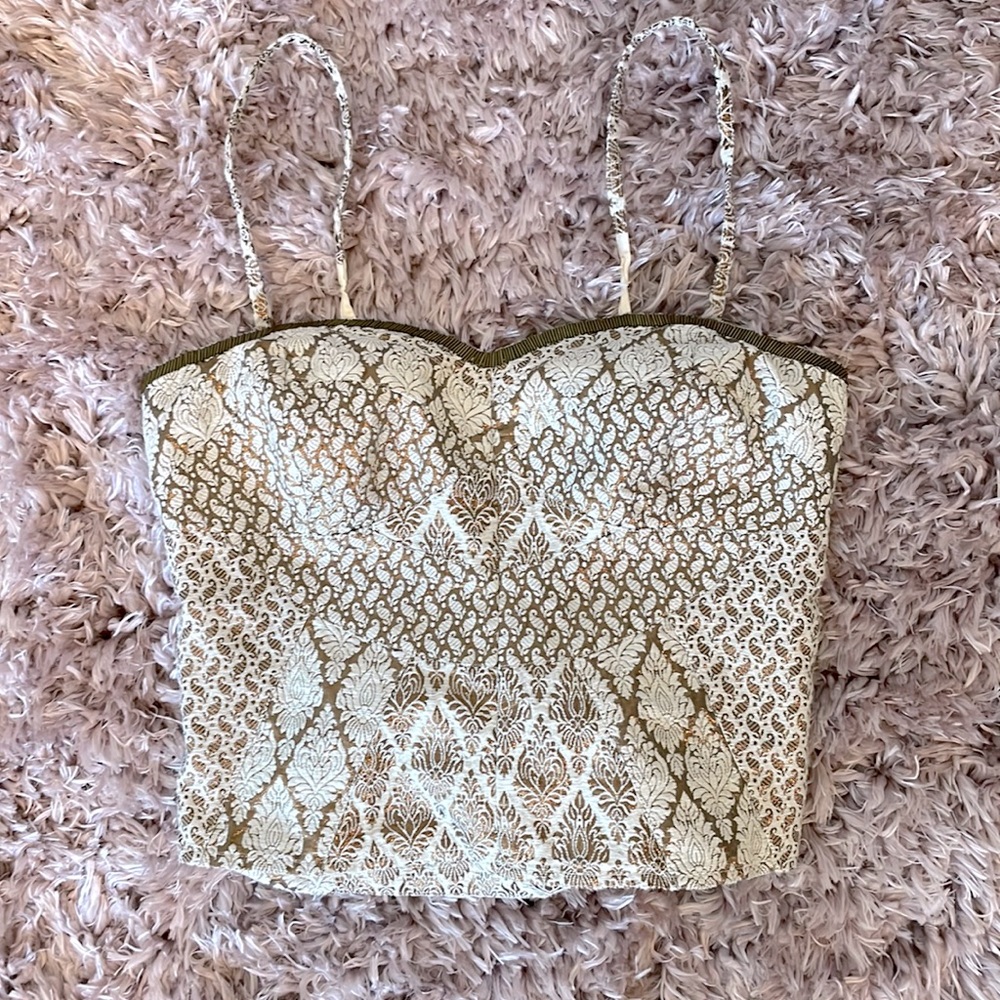 Free People corset tank top size 2 removable straps